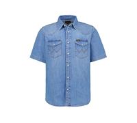 Wrangler Hemd Herren Regular Fit Kurzarm blau, 3XL