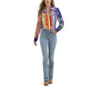 Wrangler Damen X Lainey Wilson Boot Hugger Jeans, Sky Wash, 32-34