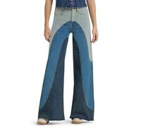 Wrangler Lainey Wilson Damen Jeans mit weitem Bein, Groovy Denim, 33