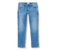 Wrangler Larston Jeans Tapered aus blauem Vintage-Denim W33 / L30 Slim Fit