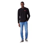 Wrangler Larston Jeans Tapered aus blauem Vintage-Denim W31 / L32 Slim Fit
