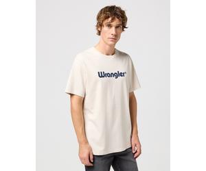 WRANGLER LOGO TEE Kurzarm T-Shirt white beige 112350523 XXL