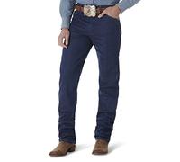 Wrangler Men’s 13MWZ Cowboy Cut Original Fit Jean, Gold Buckle Bleach, 32W x 36L