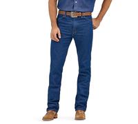 Wrangler Men’s 13MWZ Cowboy Cut Original Fit Jean, Gold Buckle Bleach, 36W x 36L