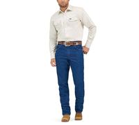 Wrangler Men's Authentic Cowboy Cut Work Western Long-Sleeve Firm Finish Shirt