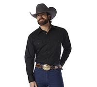 Wrangler Men's Authentic Cowboy Cut Work Western Long-Sleeve Firm Finish Shirt