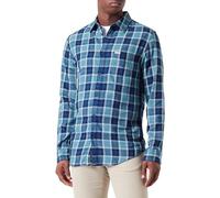 Wrangler Men's LS 1 PKT Shirt, Hydro Indigo, S