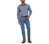 Wrangler Men's Premium Performance Cowboy Cut Reg Jean, Stone Bleach, 33W x 32L