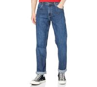 Wrangler Herren Red Kabel Straight Jeans, Darkstone, 34W / 34L EU