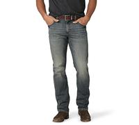 Wrangler Men's Retro Slim Fit Straight Leg Jean, Dark Knight Stretch, 34W x 36L