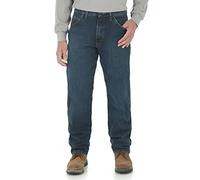 Wrangler Men's Riggs Workwear FR Relaxed Fit Jean, Midstone, 36x34