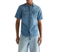 Wrangler Hemd Herren Regular Fit Kurzarm blau, 3XL