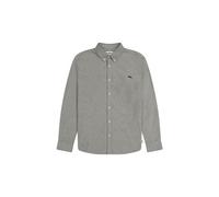 Wrangler Oxford Hemd Langarm Button-Down-Kragen Regular Fit Grau Größe M