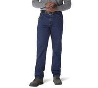 Wrangler Riggs Herren-Arbeitsjeans, lockere Passform, 5-Pocket-Jeans, Antik Indigo, 33W / 34L