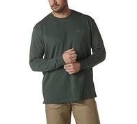 Wrangler Riggs Workwear Herren-Langarm-T-Shirt mit Taschen. - Grn - 3X