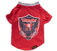 Wrangler Rope Shield T-Shirt mit Logo, Rot, Größe S
