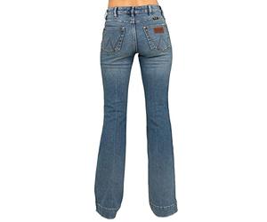Wrangler Shelby 11MPESY Damen Retro High Rise Hose Jeans 30 x 30