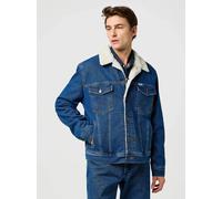 Jeansjacke WRANGLER "WESTERN DENIM JACKET", Herren, Gr. XL, beige (mid stone), Denim/Jeans, Obermaterial: 100% Baumwolle, normal, Jacken (96248521-XL) mid stone