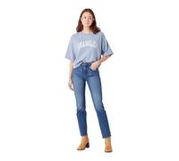 Wrangler Straight Jeans in blau mit mittelhohen Bund W28 / L34 Straight Fit