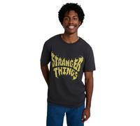 Wrangler Stranger Things Tee Washed Black Männer T-Shirt schwarz S 100% Baumwolle Streetwear
