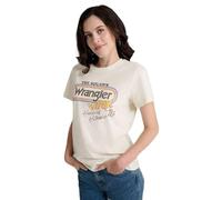 Wrangler Stranger Things WSKQ Tee Marshmallow Frauen T-Shirt weiß M 100% Baumwolle Streetwear