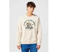 Wrangler Sweatshirt in Creme - Größe M | Herren Plussize