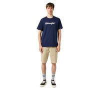 Wrangler Men's Logo Tee T-Shirt, Navy, M