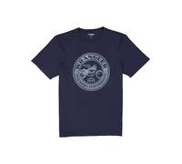 Wrangler T-Shirt Herren Slim Fit Kurzarm Rundhals Baumwolle blau, XXL