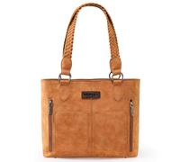 Wrangler Tote Umhängetasche für Frauen Multi Taschen Arbeit Geldbörse, Hellbraun
