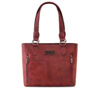 Wrangler Tragetasche für Damen, Western-Geldbörse, mehrere Taschen, Handtaschen, Geflochtenes Rostrot, Einheitsgröße