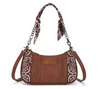 Wrangler Umhängetasche für Damen, Wüsten-Paisley-Geldbörse, Western-Unterarm-Handtasche mit abnehmbarem Crossbody-Gurt