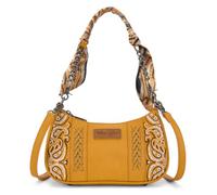 Wrangler Umhängetasche für Damen, Wüsten-Paisley-Geldbörse, Western-Unterarm-Handtasche mit abnehmbarem Crossbody-Gurt, gelb