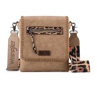 Wrangler Umhängetaschen für Damen, Vintage, handgewebt, Schultertasche, Muster: helles Khaki, Medium