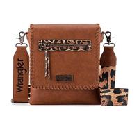 Wrangler Umhängetaschen für Damen, Western, handgewebte Umhängetasche, Muster-taos Braun