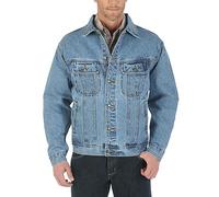 Wrangler Ungefütterte Western-Jeansjacke für Herren, Antikes Indigo, L