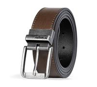 Wrangler Wendbarer Ledergürtel für Herren, braun/schwarz, Freizeitgürtel, Einheitsgröße, geschnitten für Passform