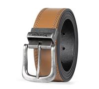 Wrangler Wendbarer Ledergürtel für Herren, braun/schwarz, lässiger Taillengürtel, Einheitsgröße, geschnitten für Passform, Hellbraun und Schwarz, Einheitsgröße