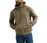 Wrangler Western Herren Langarm Hoodie, Burnt Olive, Large