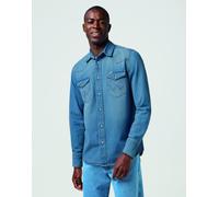WRANGLER WESTERN Jeanshemd mid light wash 112362744 M