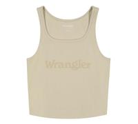Wrangler Women's Logo Tank T-Shirt, Stone, Large