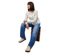 Wrangler World Wide Jeans in blauer Promises-Waschung W24 / L30 Regular Fit