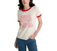 Wrangler X Stranger Things Wskq T-Shirt für Damen, Retro, Weiß, X-Klein