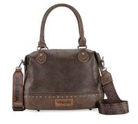 Wrangler zweifarbige Arzttasche mit Tragegriff oben, Handtasche und Damen-Schultertasche, Raw Roast Coffee