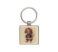 Wrendale Design Keyring - Daschund (Dog)