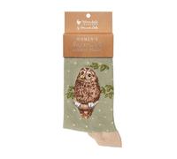 Wrendale Design Owl Sock - Treetops