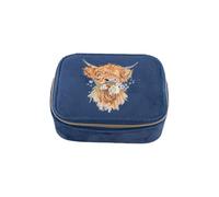 Wrendale Designs by Hannah Dale 'Daisy Coo' Highland Cow Bestickte Zubehörtasche