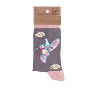Wrendale Designs by Hannah Dale Wisteria Wishes' Kolibri-Socken, Wisteria Wishes, 4-7, Größe 36-40