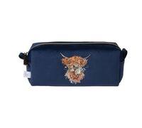 Wrendale Designs - "Daisy Coo" Highland Cow bestickte Make-up-Pinseltasche