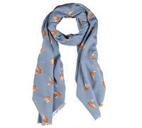 Wrendale Designs Damen Schal Blau blau L