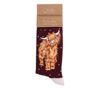 Wrendale Designs Herren Socken Christ-Rind Highland Kuh | WD-XSOCKM002